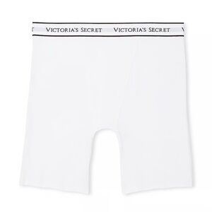 NWT!  Victoria's Secret Cream Logo High Waist Boxer Brief